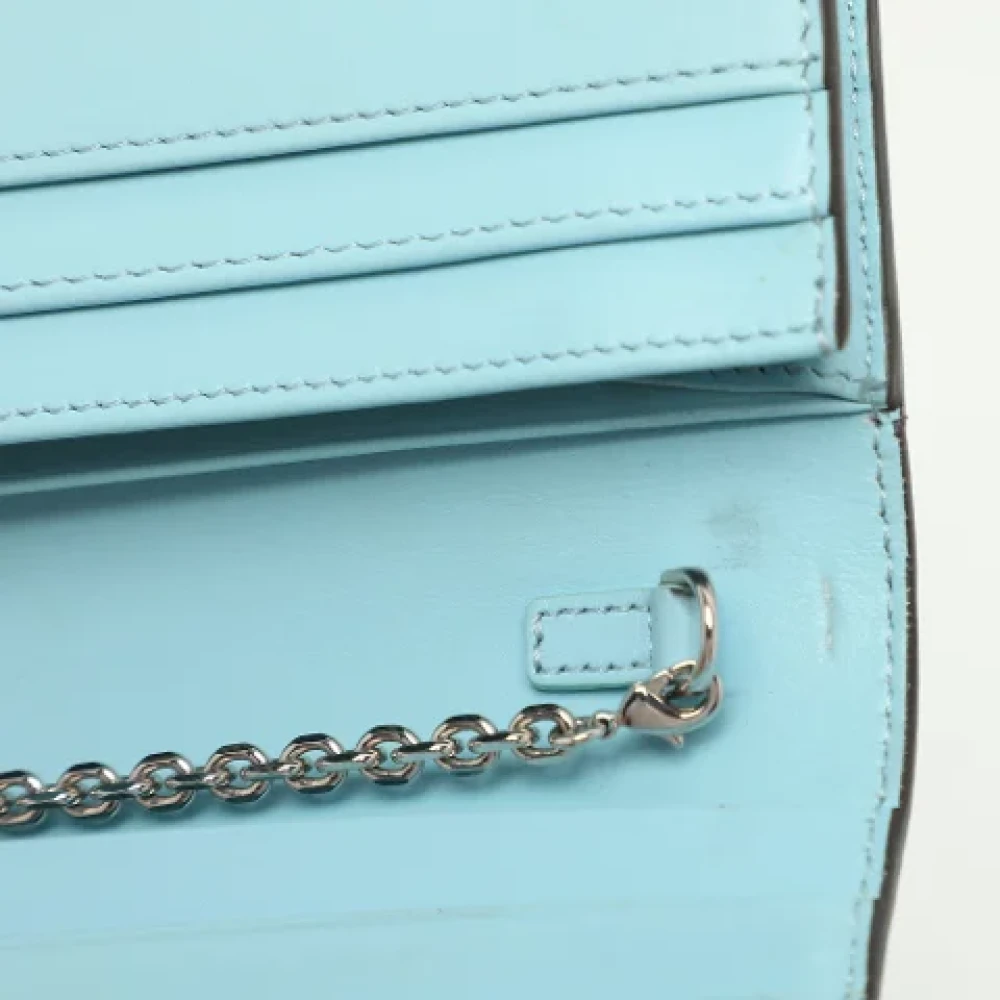 Fendi Vintage Pre-owned Leather wallets Blue Dames