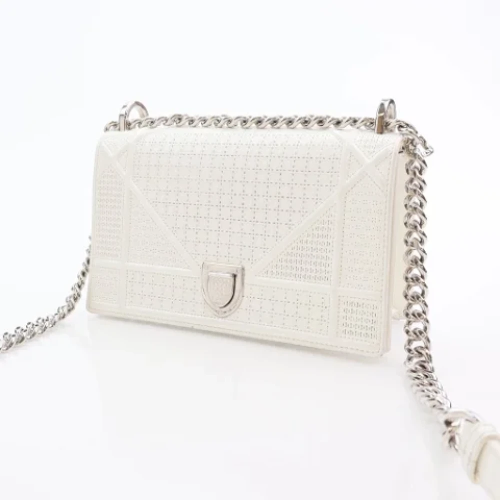 Dior Vintage Pre-owned Leather dior-bags White Dames
