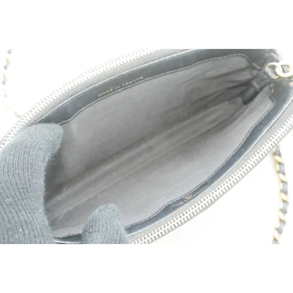 Chanel Vintage Pre-owned Leather chanel-bags Black Dames