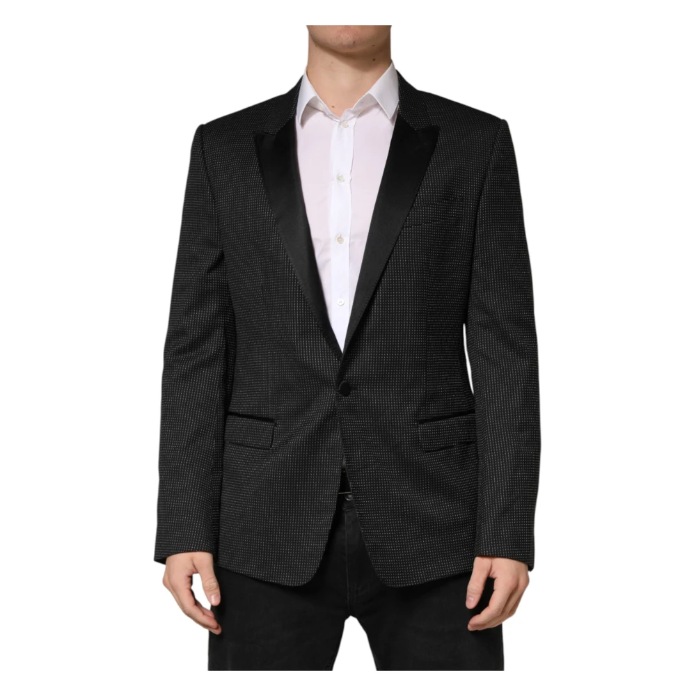 Dolce & Gabbana Fantasy Single-Breasted Jacket - Male - Blazers - Gray - Xl - Jackets