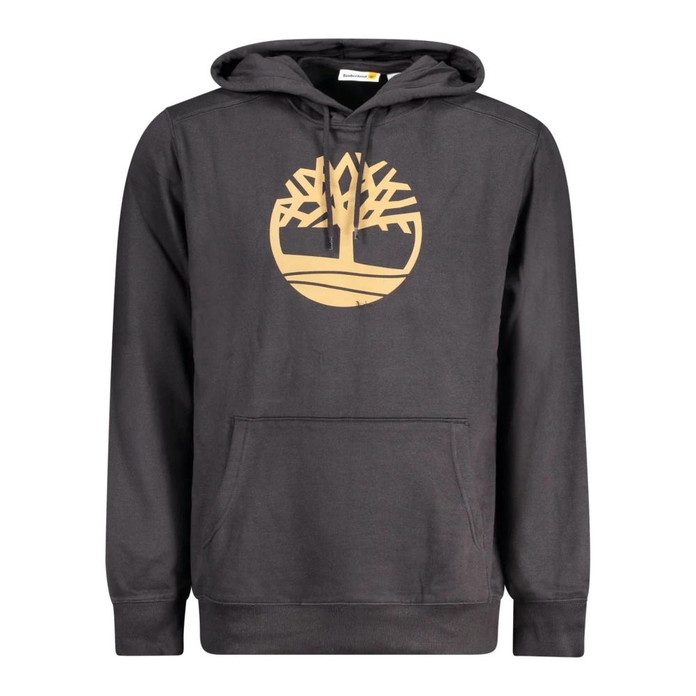 Timberland Hoodie Zwart Lange Mouw Print Black Heren