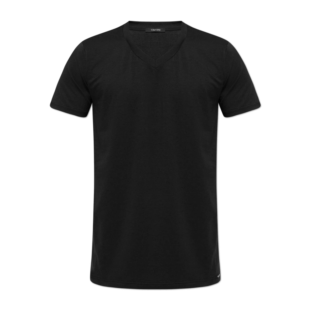 Tom Ford Men's Black Undershirt T-Shirt With V-Neck