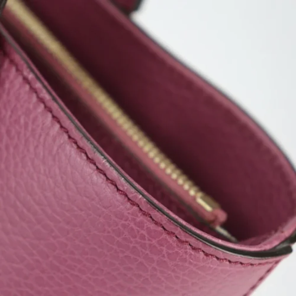 Gucci Vintage Pre-owned Leather gucci-bags Purple Dames