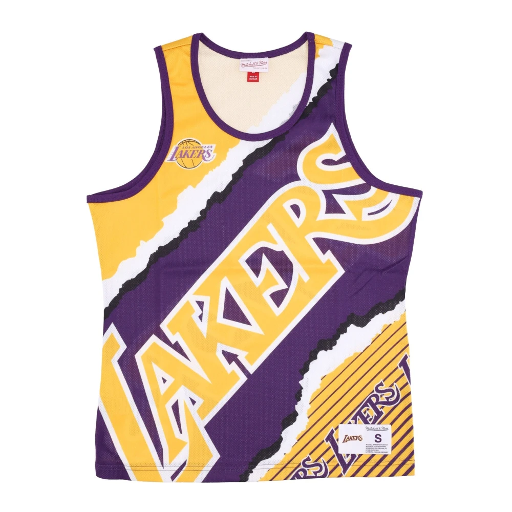 Mitchell & Ness NBA Jumbotron Basketball Tank Top Yellow Heren