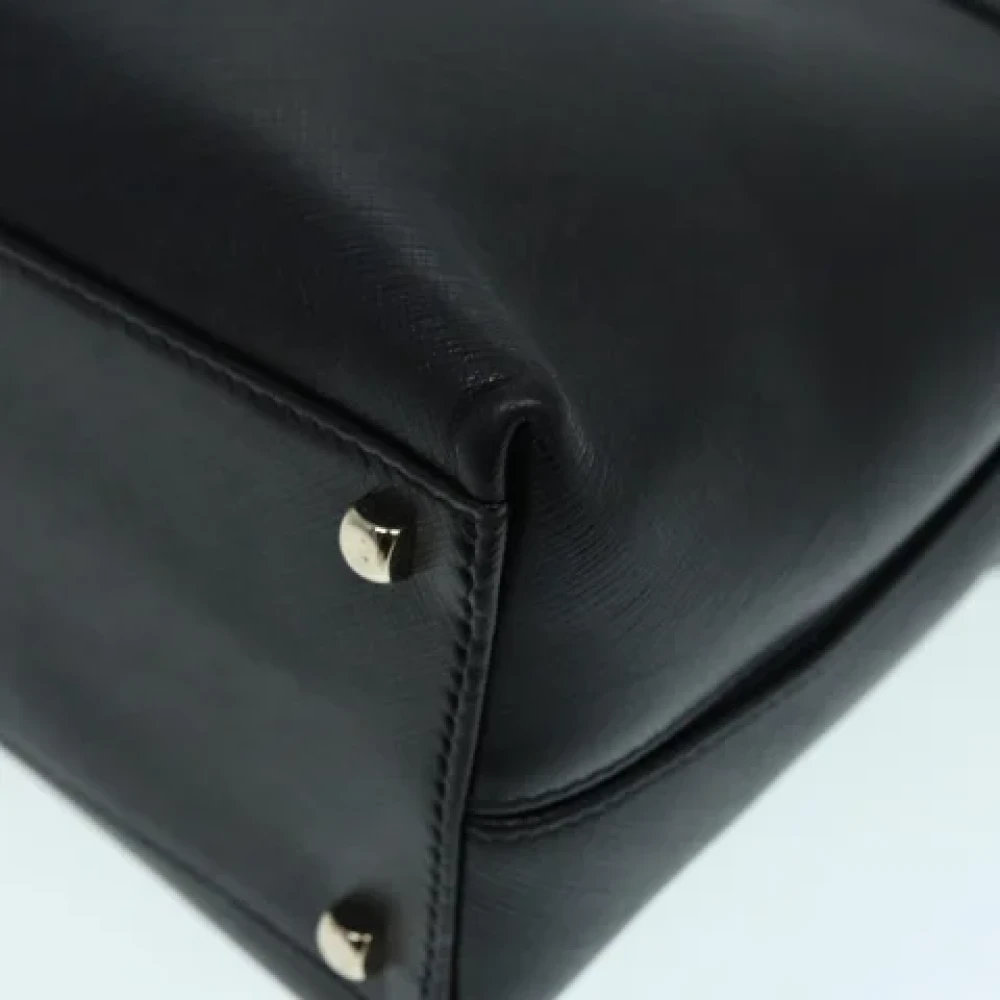 Salvatore Ferragamo Pre-owned Leather handbags Black Dames