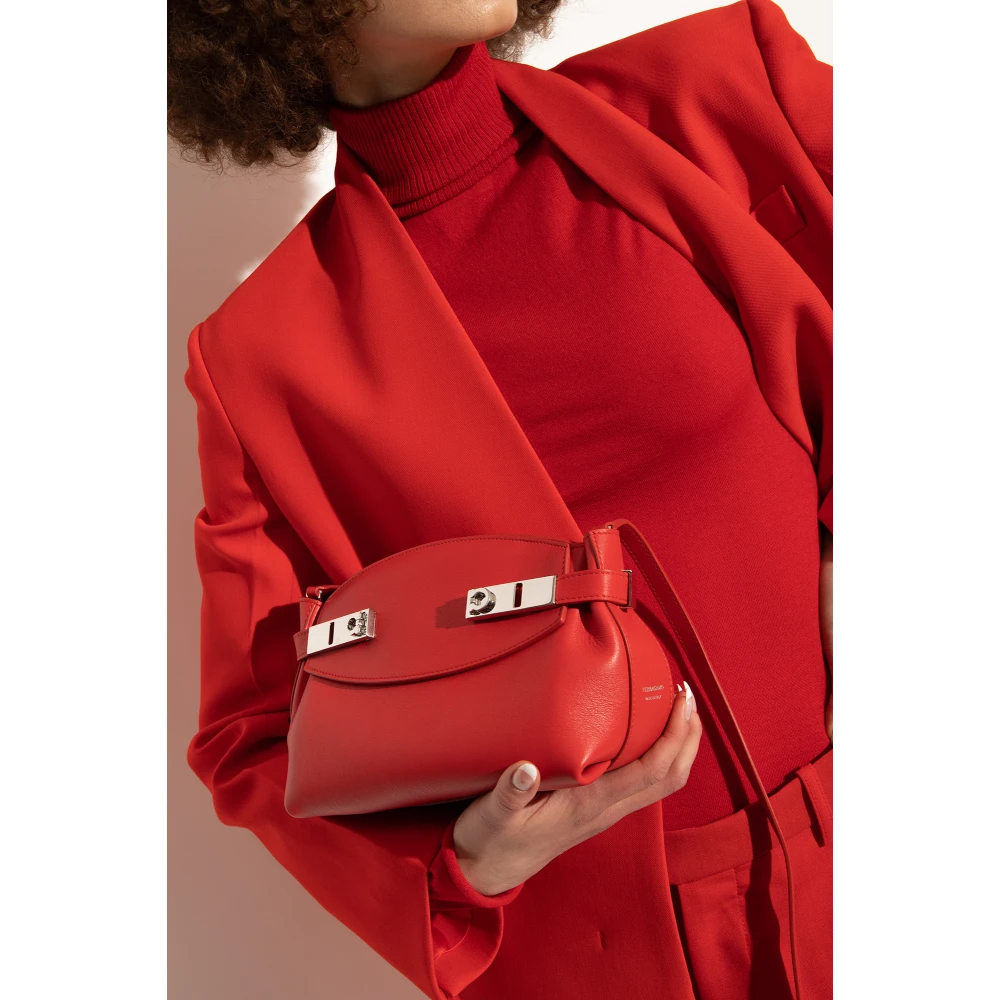 Salvatore Ferragamo Hug schoudertas Red Dames