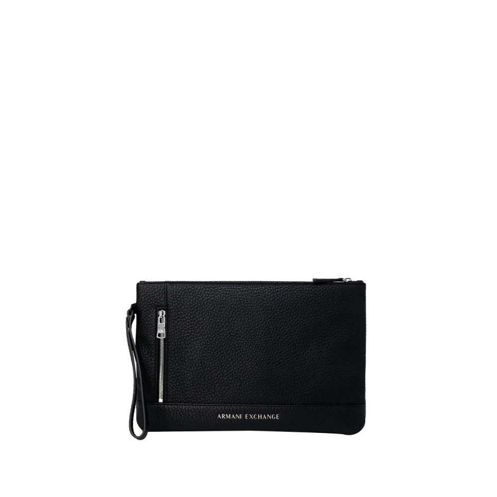 Armani Exchange Zwarte Beauty Case Organizer Tas Black Heren