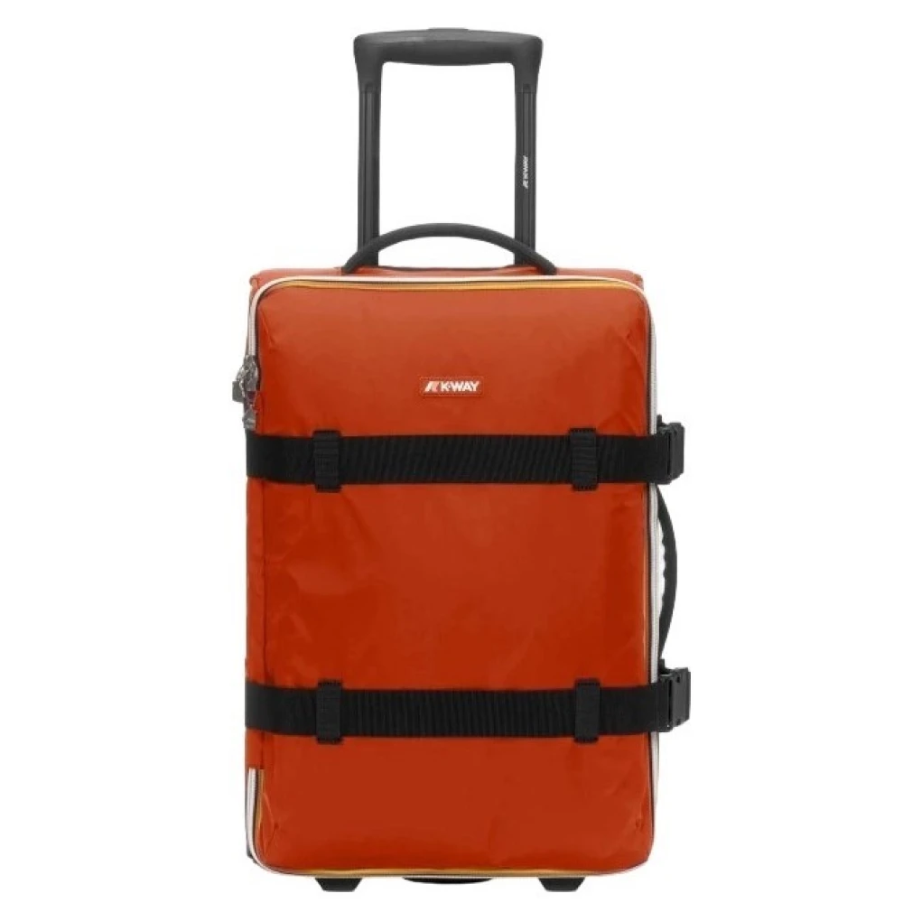 K-way Rode Waterdichte Koffer met Wielen Red Heren