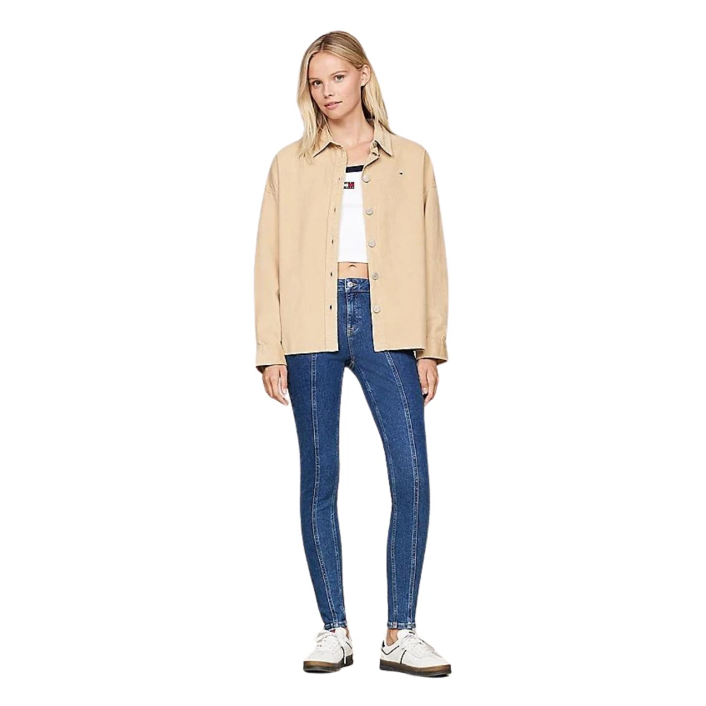Tommy Hilfiger Asymmetrische Skinny Fit Denim Jeans Blue Dames