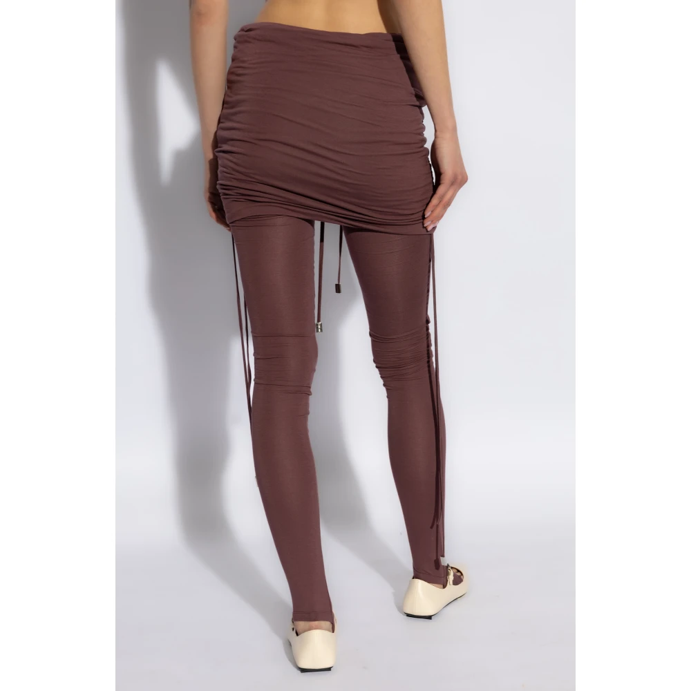The Attico Geplooide broek Purple Dames