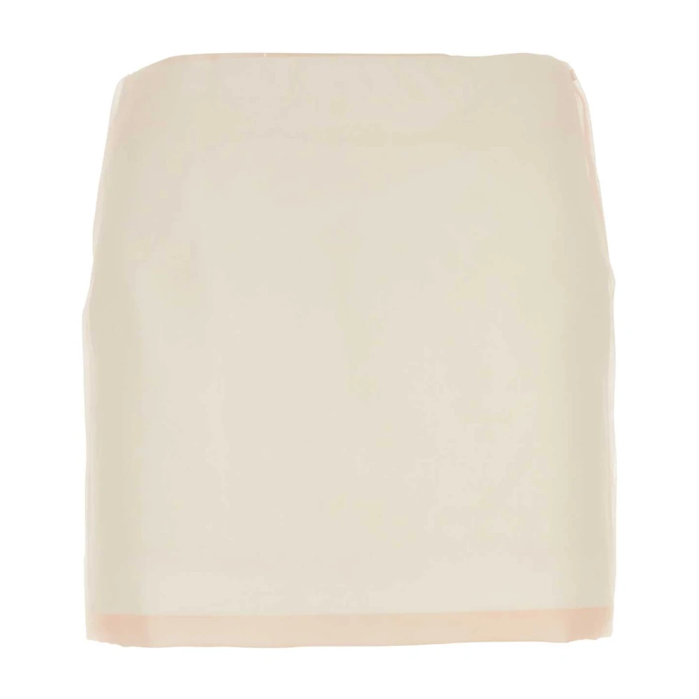 SPORTMAX Pastelroze Zijden Mini Rok Pink Dames
