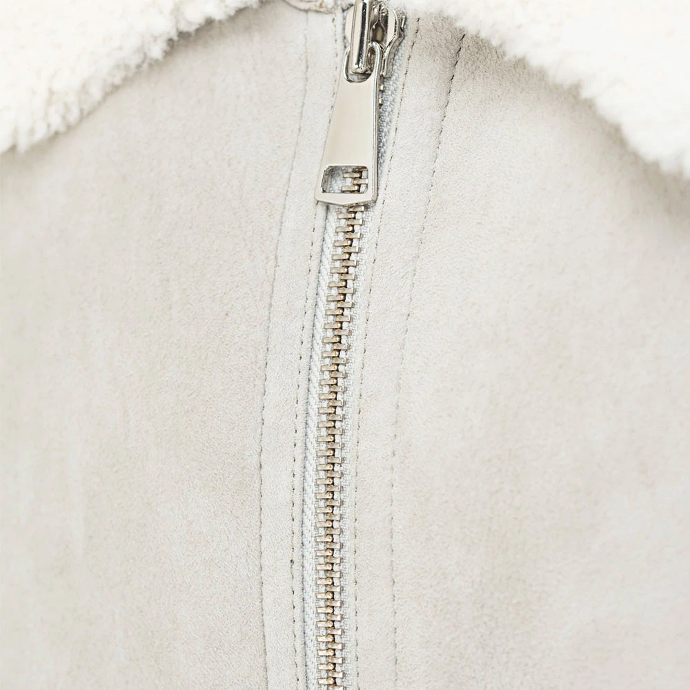 Dondup Shearling jas met shearling kraag Beige Heren