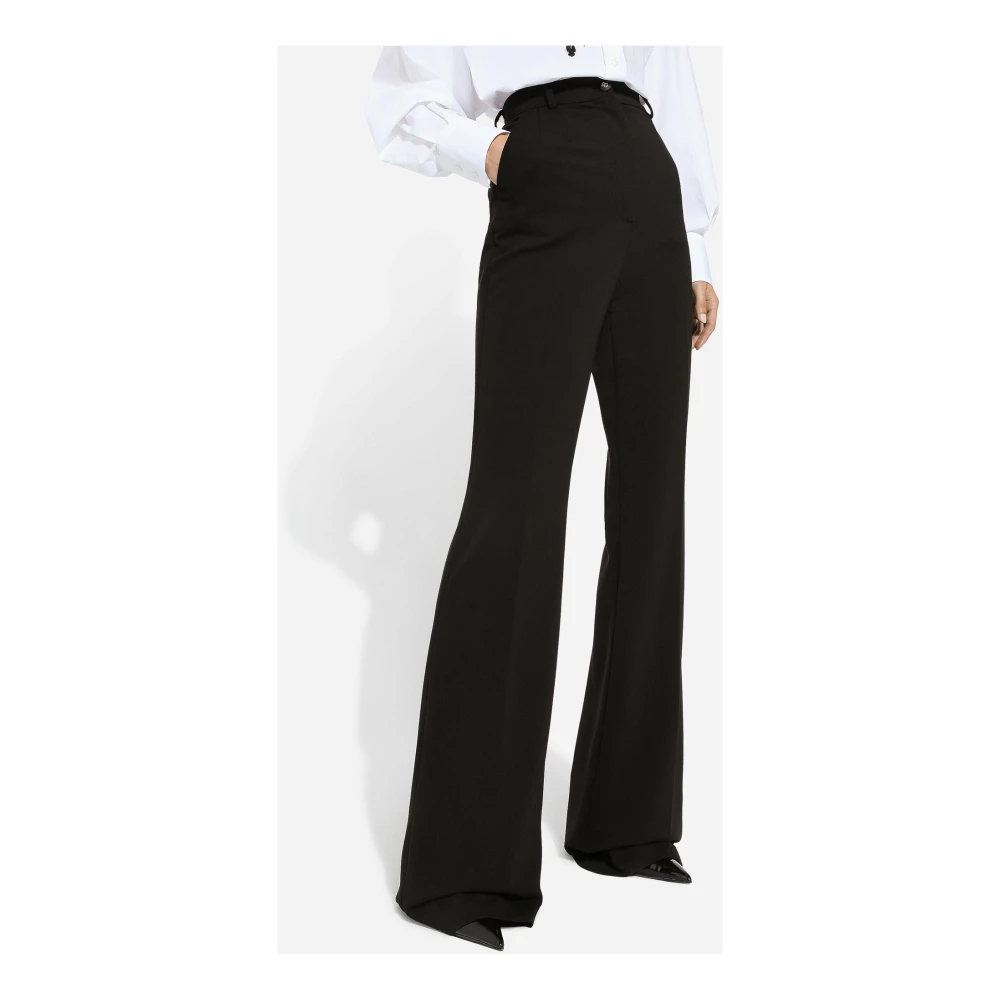 Dolce & Gabbana Zwarte Broek Stijlvol Ontwerp Black Dames