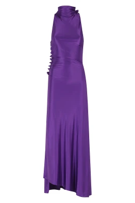 Midi Draped Jersey Dress