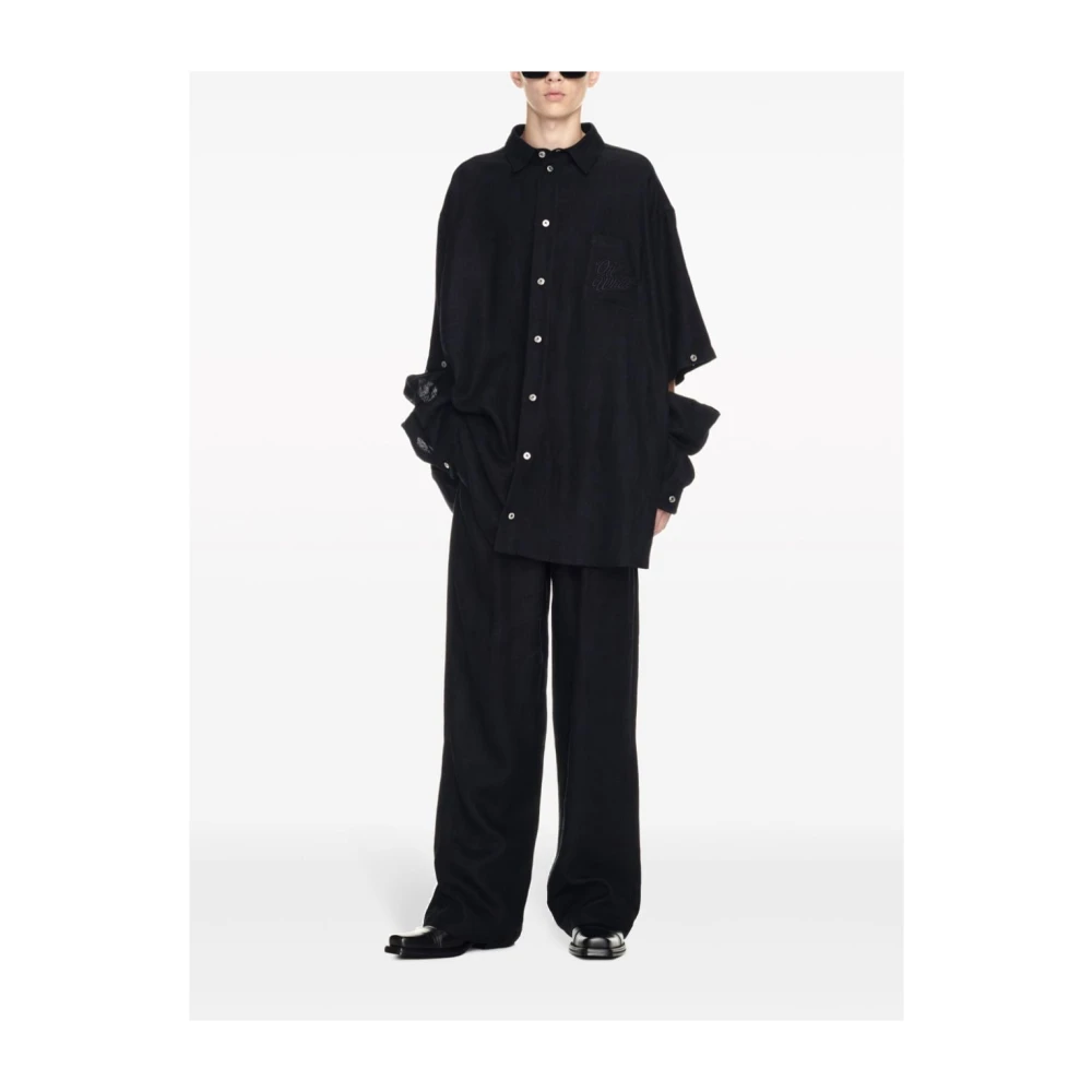 Off White Wide Trousers Black Heren