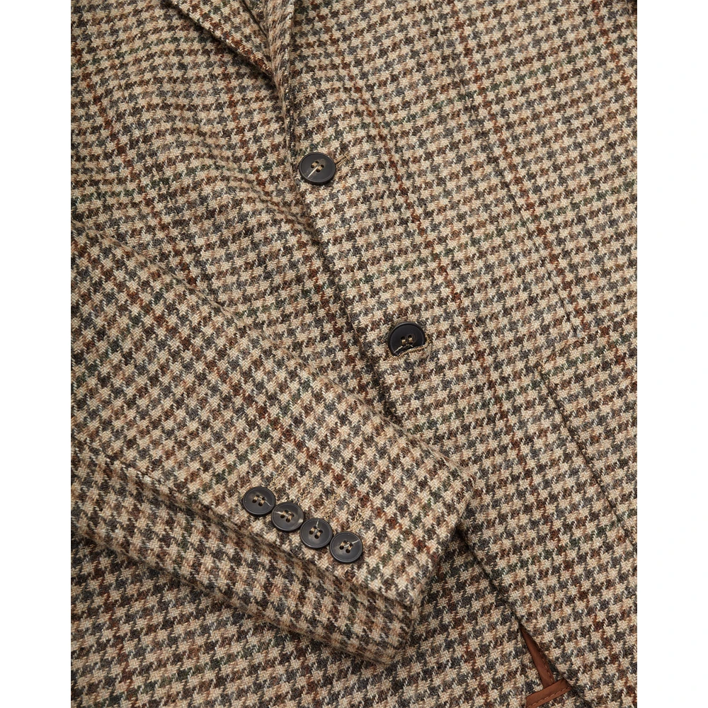 Selected Homme Slim Wol Bruin Blazer Beige Heren
