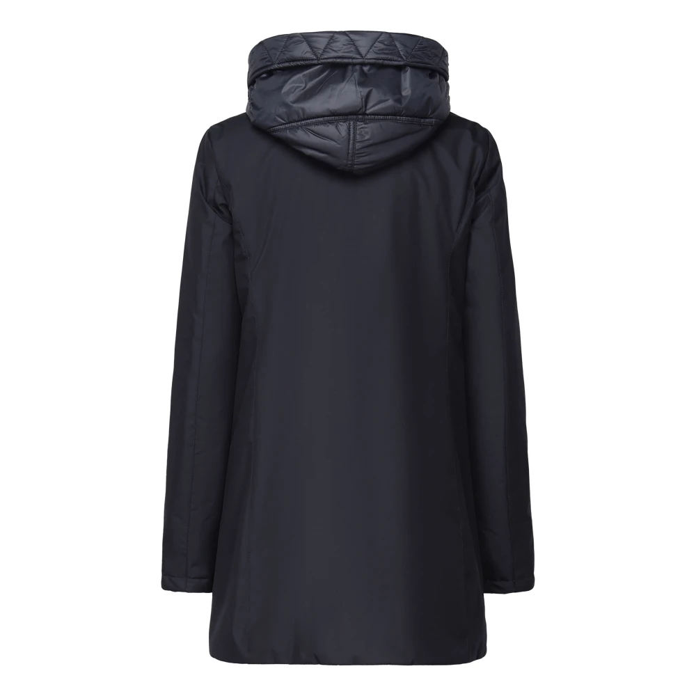 Fay Blauwe Toggle Coat met Afneembare Dubbele Breasted Voorkant Blue Dames