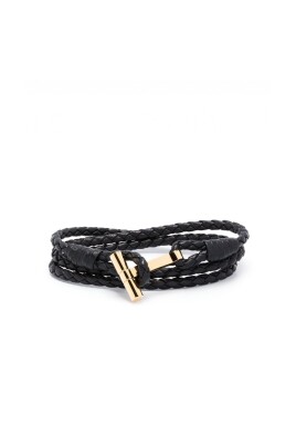 braided-leather-t-bracelet-black-gold
