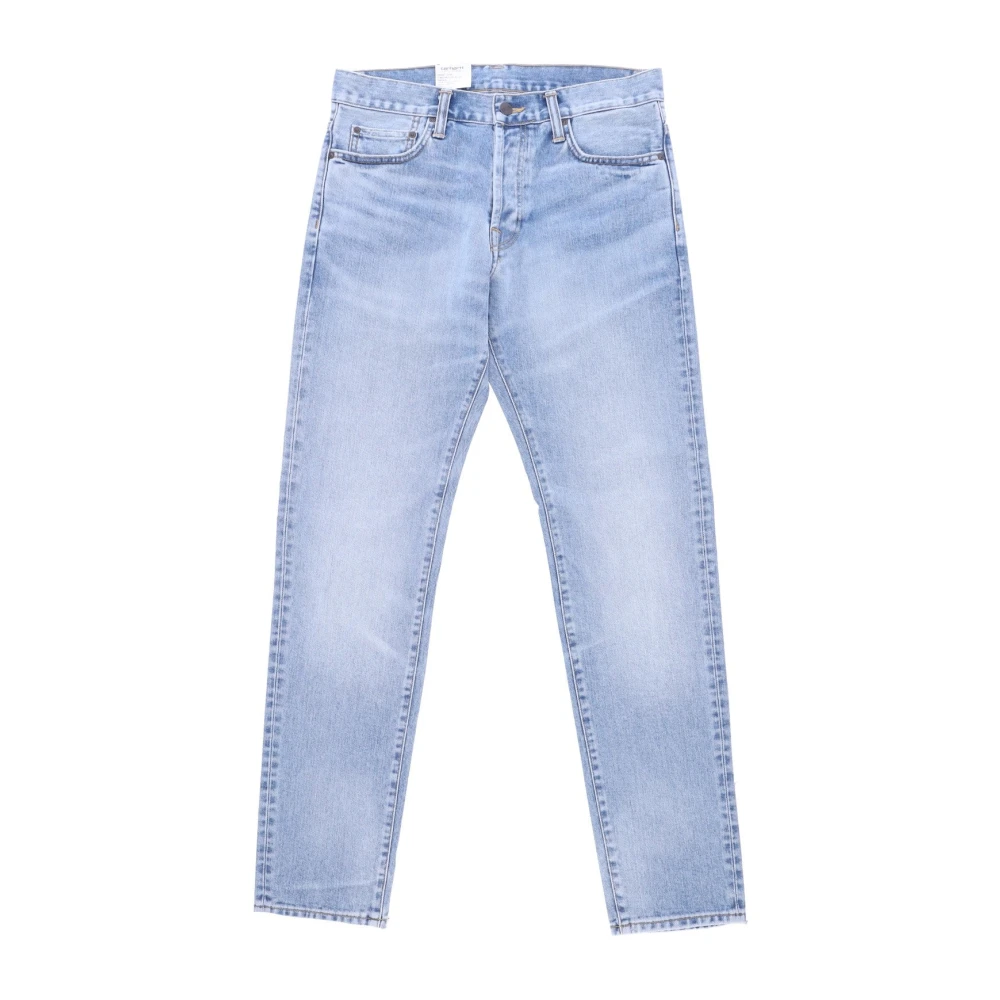 Carhartt WIP Blauw Licht Gebruikte Wassing Jeans Blue Heren