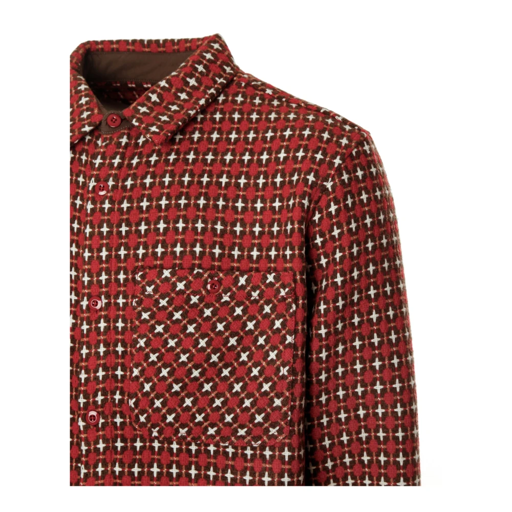 Pleasures Casual Werkoverhemd Red Heren
