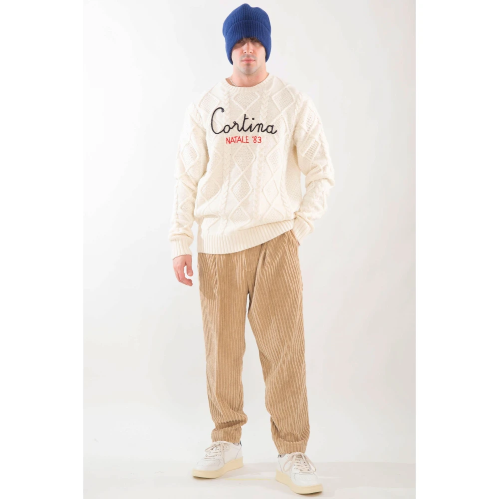 MC2 Saint Barth Kabeltrui in Bergen Cortina White Heren