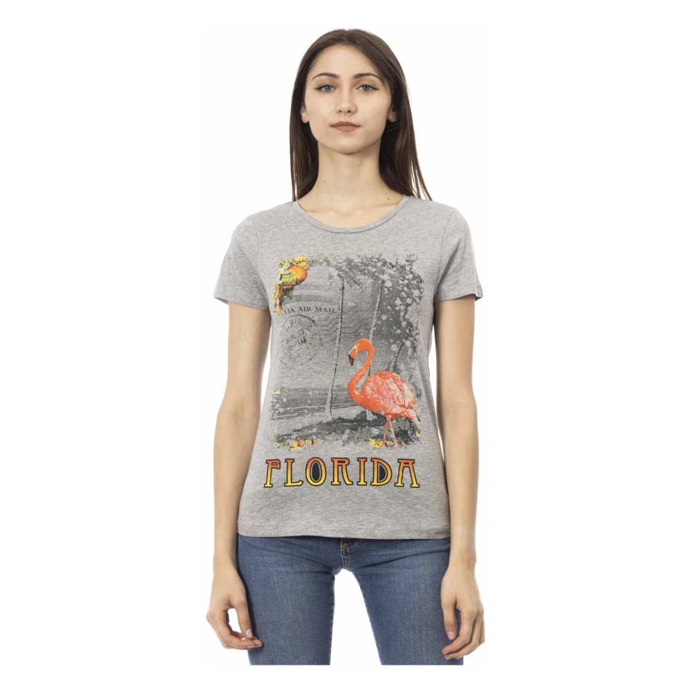 Trussardi Women's Gray Action Grå Bomuld T-Shirt