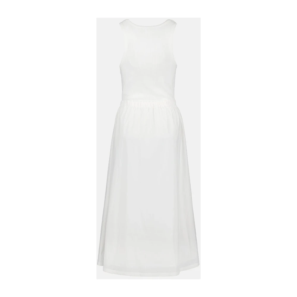 Moncler Lange jurk voor vrouwen White Dames