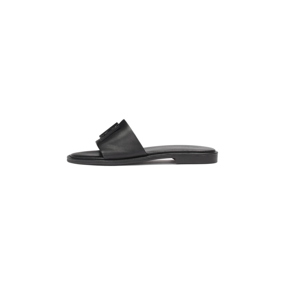 Kazar Platte slides met een groot monogram