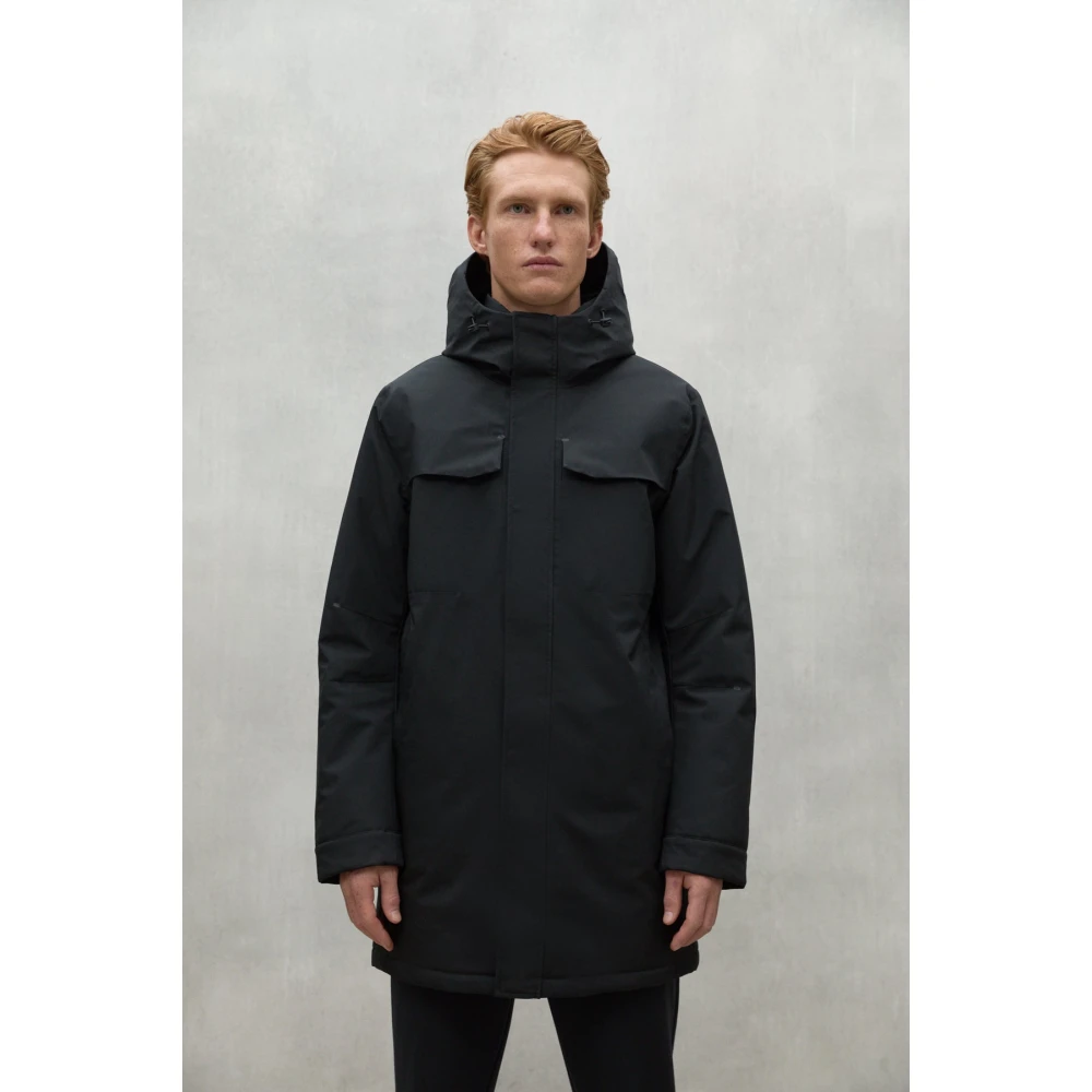 Ecoalf Zwarte Jas 319 Black Dames