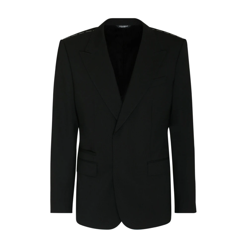 Dolce & Gabbana Men's Black Single Breasted Blazer - Blazers - Xl - Jackets