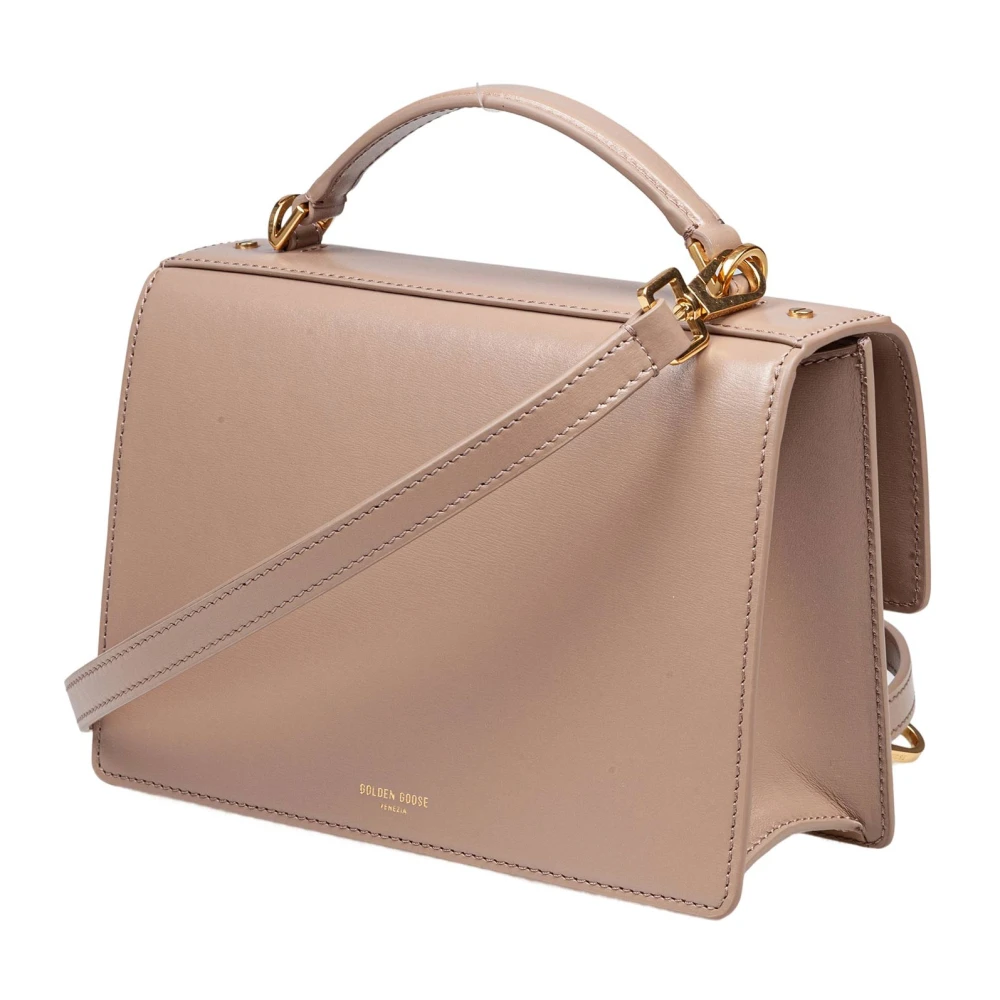 Golden Goose Venezia Handtas in Cappuccino Leer Brown Dames
