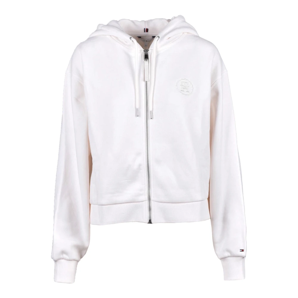 Tommy Hilfiger Casual Katoenmix Sweatshirt Beige Dames