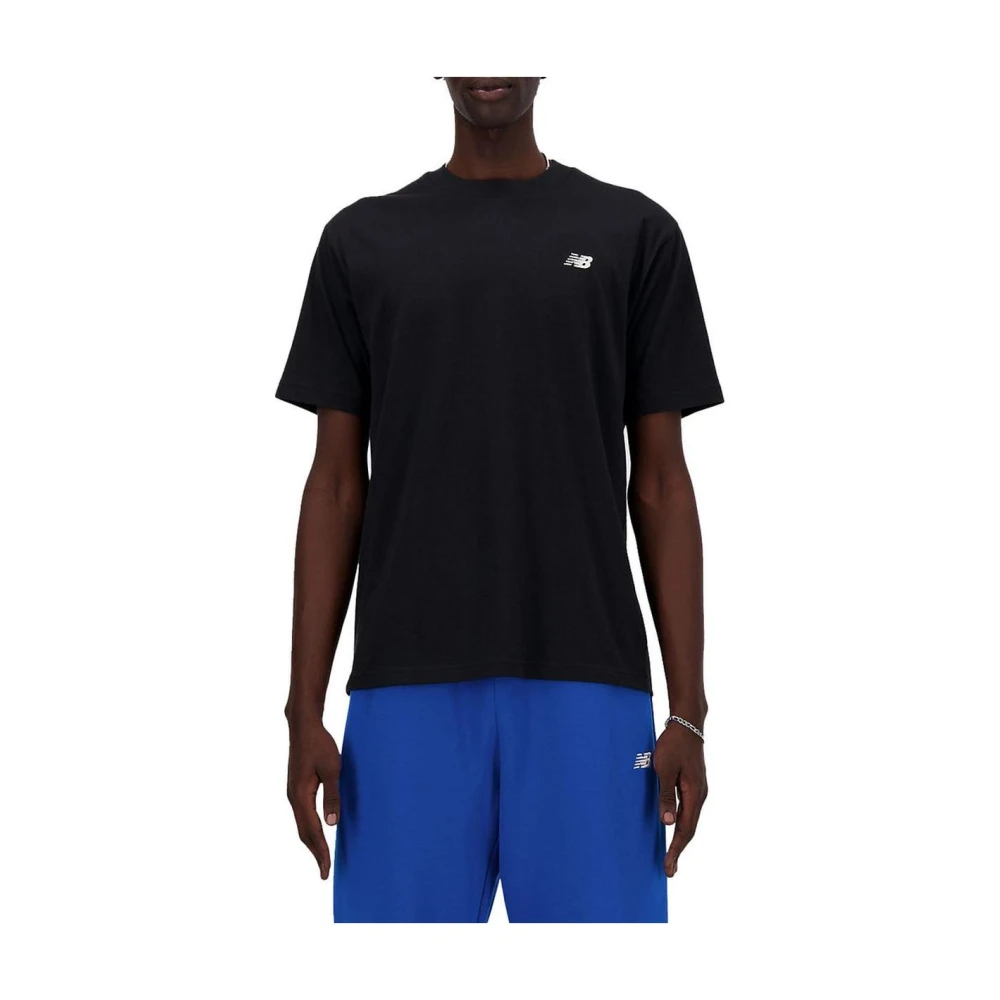 New Balance Zwarte Katoenen T-shirt Lente Zomer Collectie Black Heren