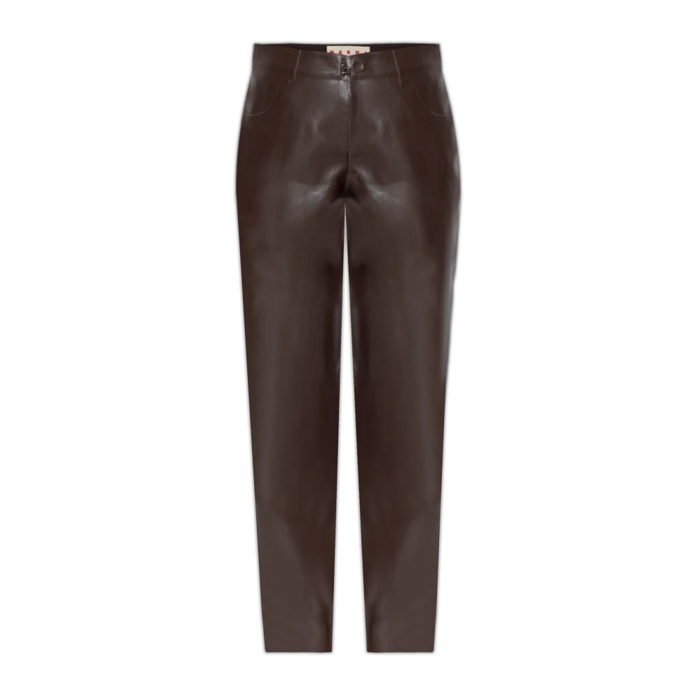 Marni Broek gemaakt van gecombineerde materialen Brown Dames