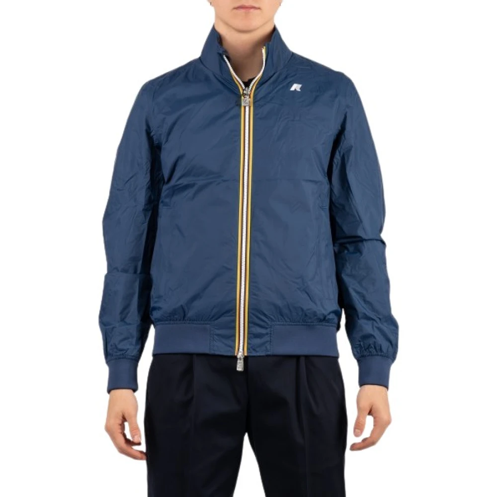 K-Way Uomo Blu - Giacca Blouson Reversibile - Jackets - M