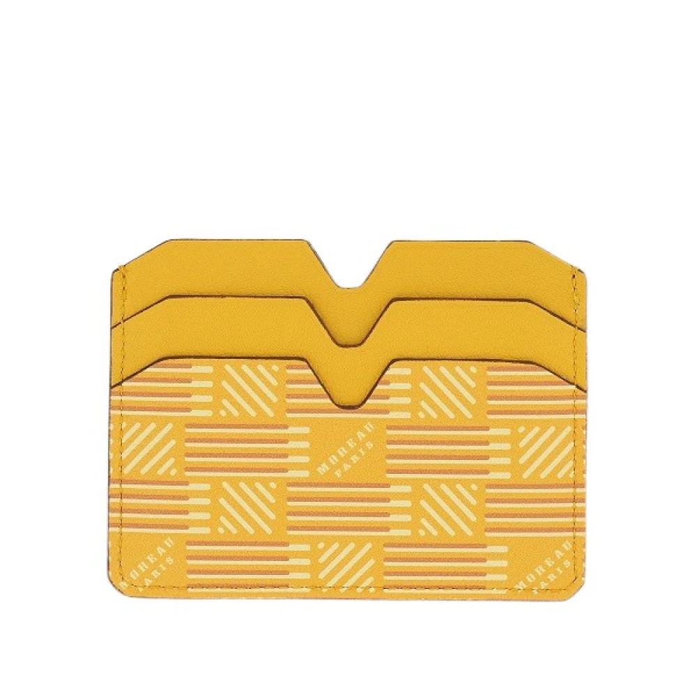 Moreau Paris Minimalistische Kaarthouder Portemonnee Yellow Dames