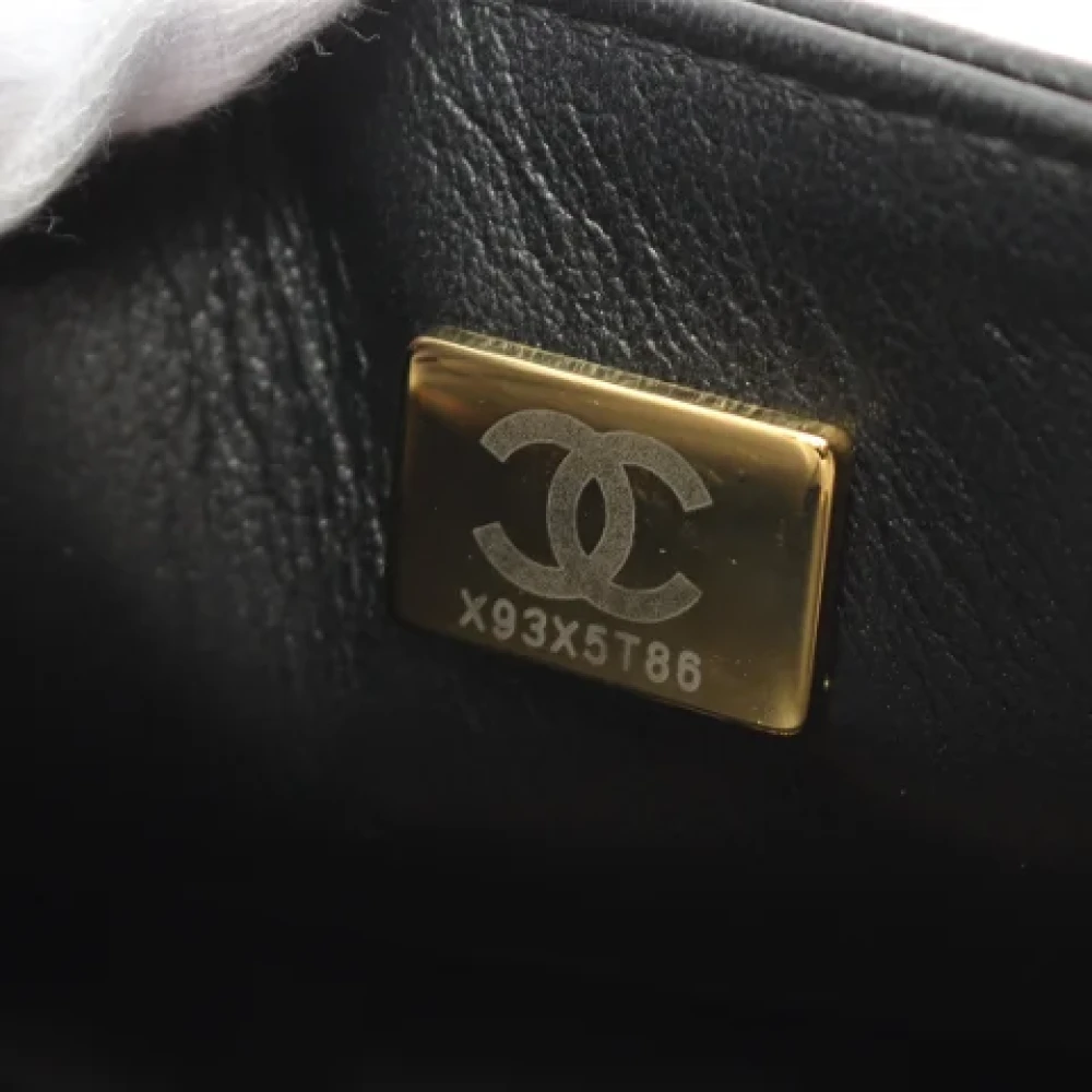 Chanel Vintage Pre-owned Leather shoulder-bags Black Dames