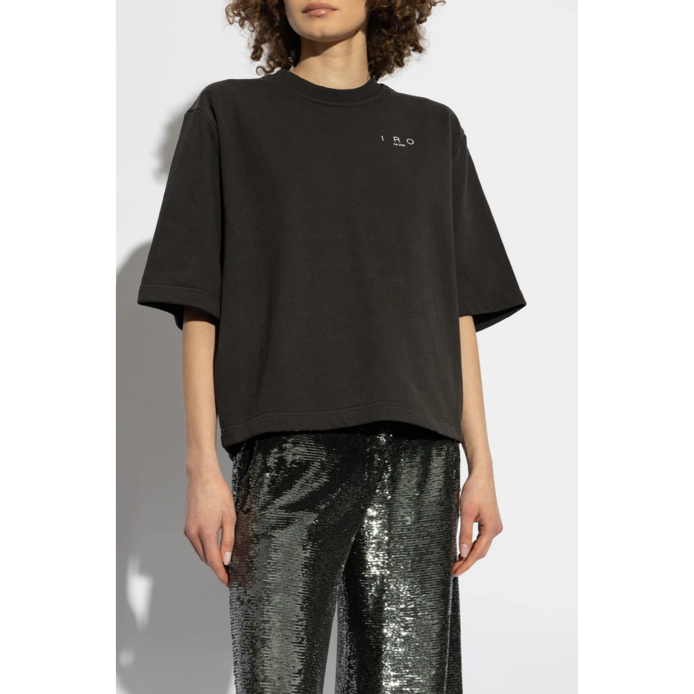 IRO T-shirt Chadie Black Dames