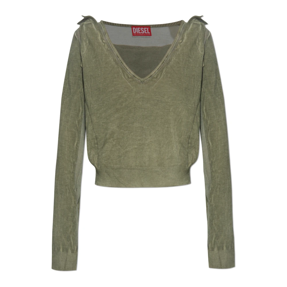 Diesel Donna Verde - Top 'M-Debi' - Blouses & Shirts - 2XS