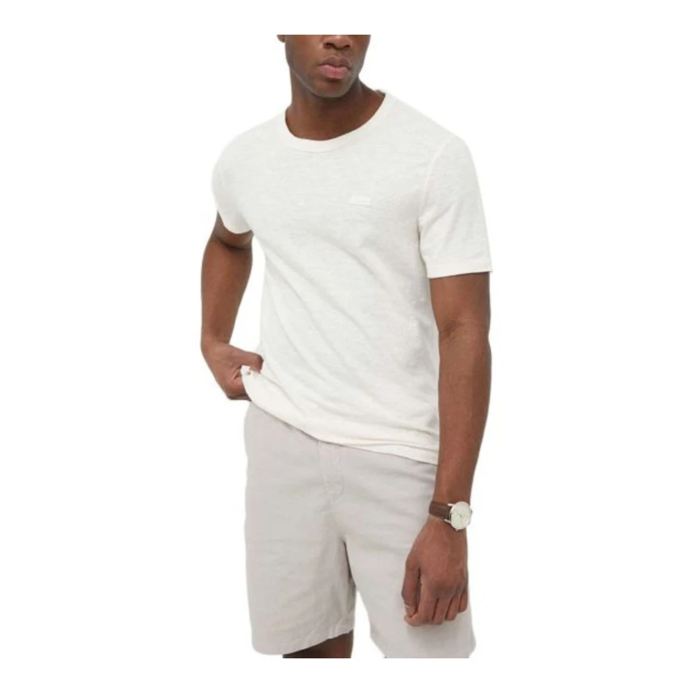 Calvin Klein Katoen Linnen Heren T-Shirt White Heren