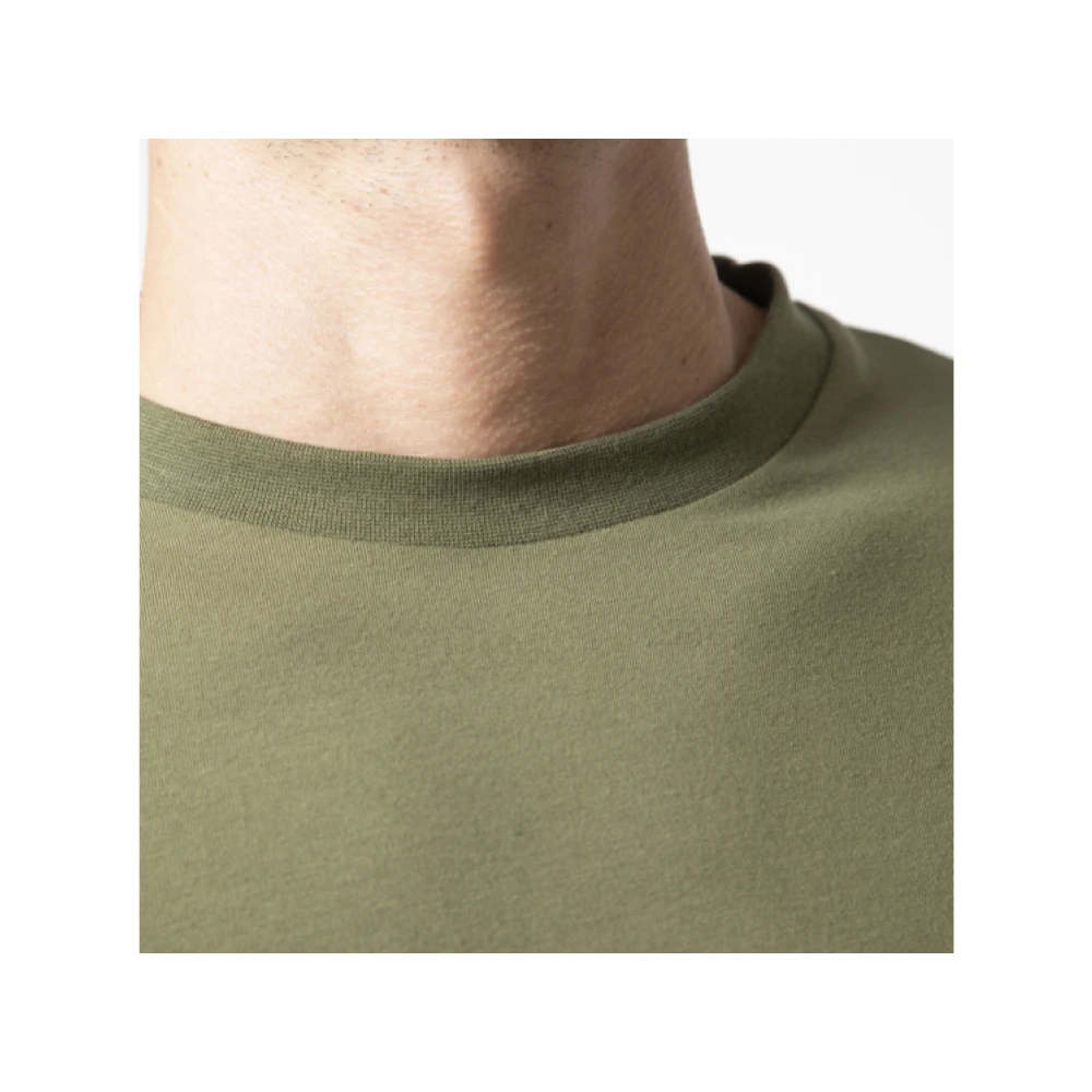 Karl Lagerfeld Olijfgroen T-shirt met Lange Mouwen Green Heren