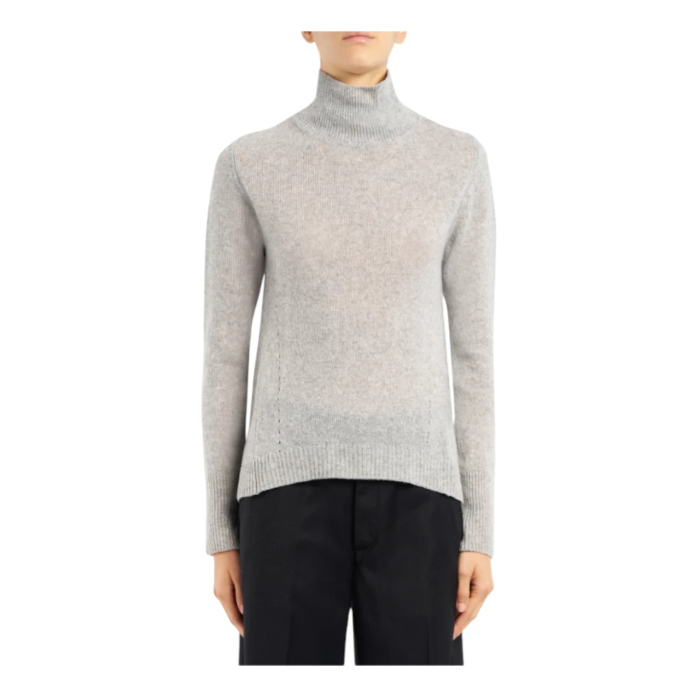 Dondup Mujer Gris - Jersey De Cuello Polo Ajustado - Knitwear - S - Jersey De Cuello Polo Ajustado