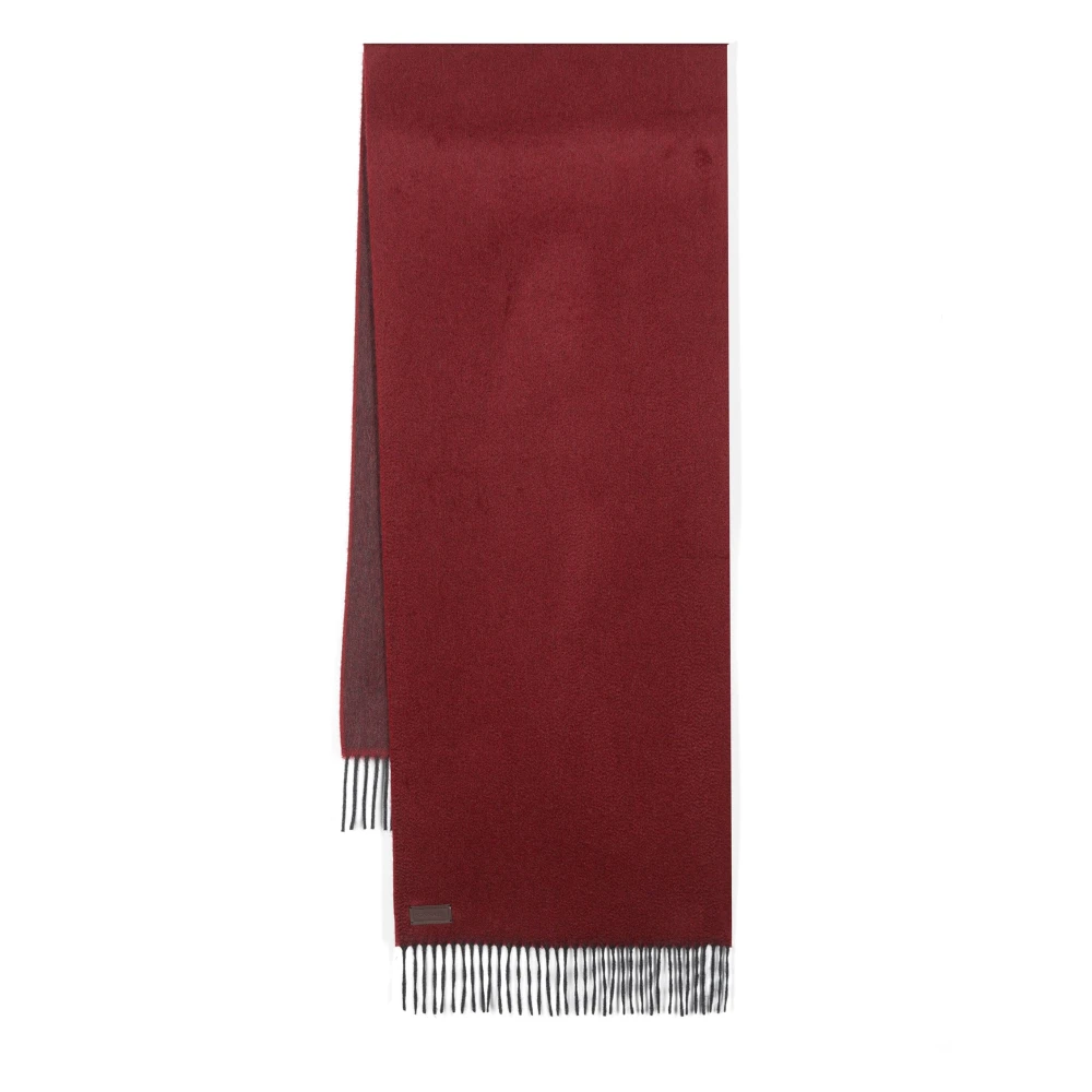 Canali Luxe Cashmere Sjaal Gemaakt in Italië Red Heren