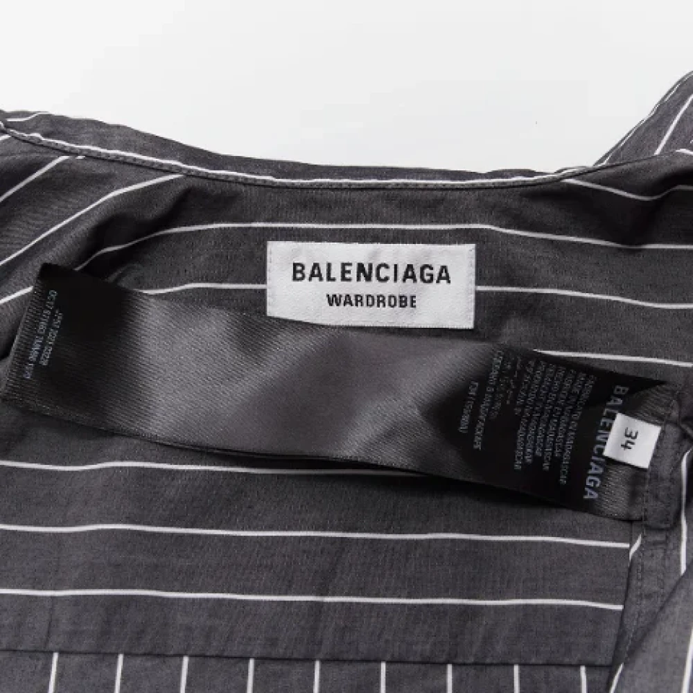 Balenciaga Vintage Pre-owned Cotton tops Gray Dames