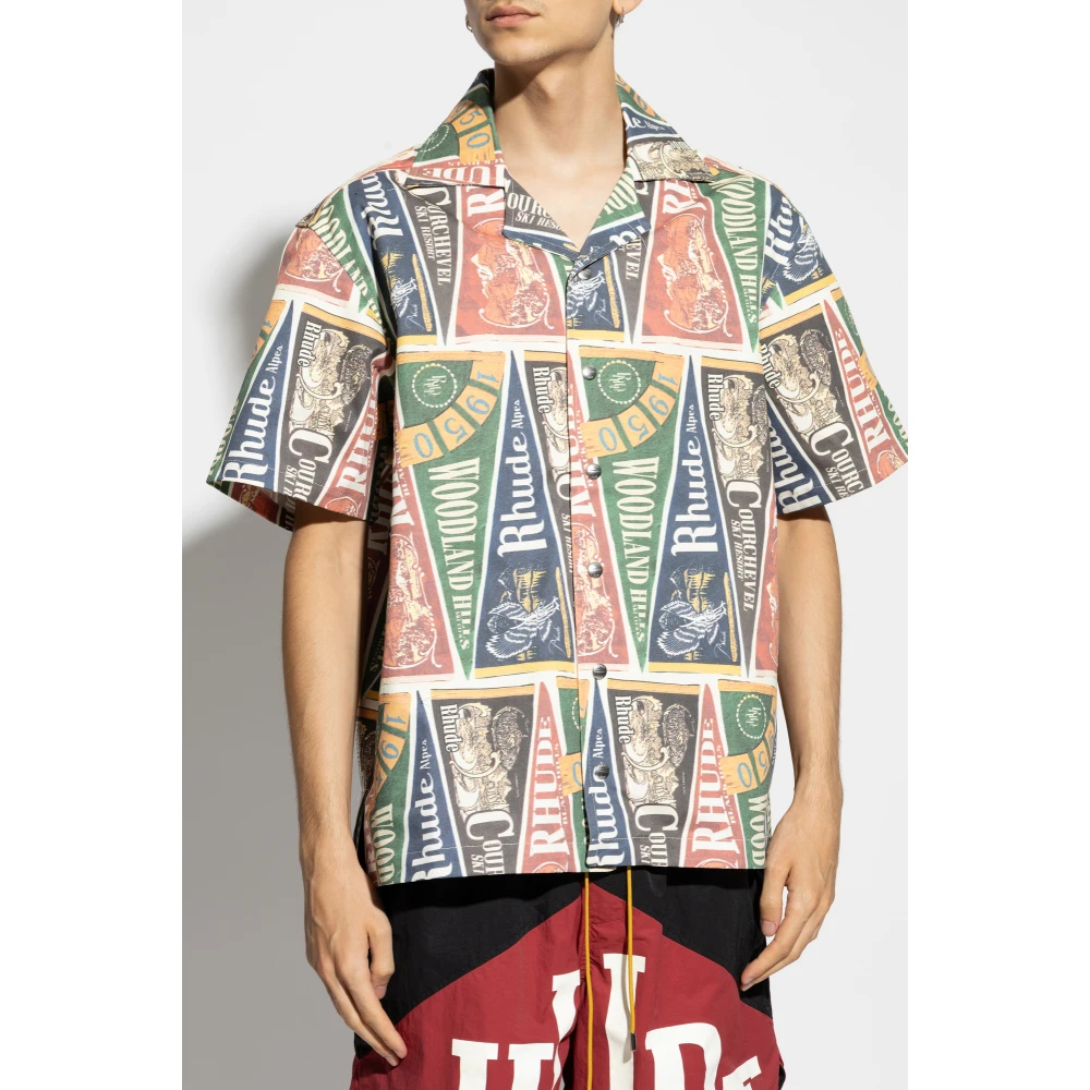 Rhude Gestreept Overhemd Multicolor Heren