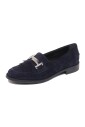 chaussure-mocassin-en-daim-fonce-avec-frange