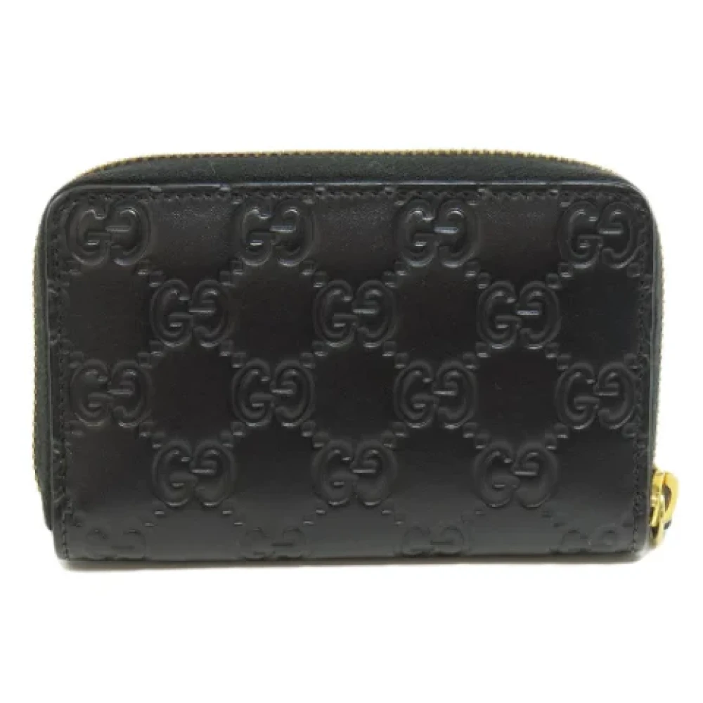 Gucci Vintage Pre-owned Leather home-office Black Dames
