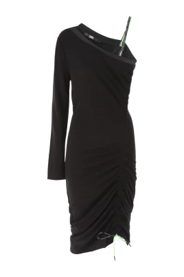 Cord Detail Jersey Dress