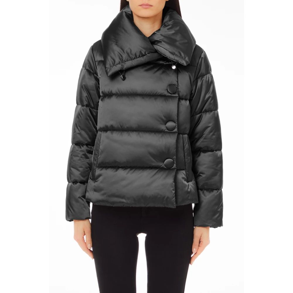 Liu Jo Korte Gewatteerde Polarjas Black Dames
