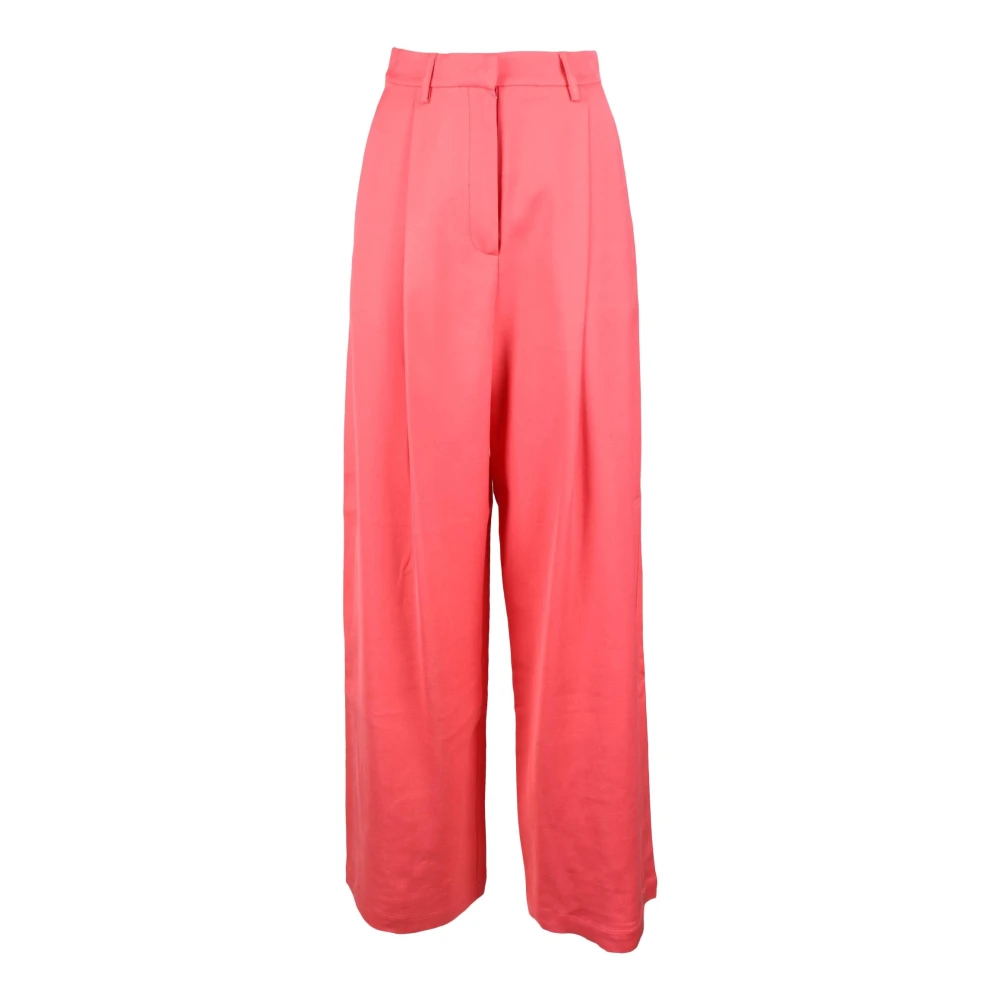 Alysi Elegante Viscose Katoen Broek Pink Dames
